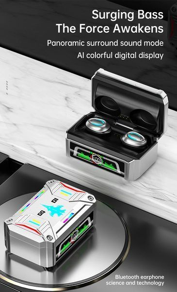 Безпровідникові навушники блютуз GQ-01 TWS, Bluetooth-навушники з сенсорним керуванням та шумозаглушенням, з мікрофоном  GQ-01 фото