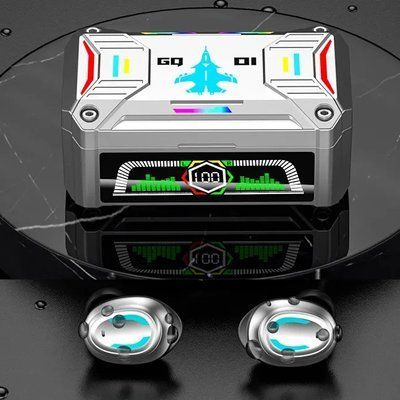 Безпровідникові навушники блютуз GQ-01 TWS, Bluetooth-навушники з сенсорним керуванням та шумозаглушенням, з мікрофоном  GQ-01 фото