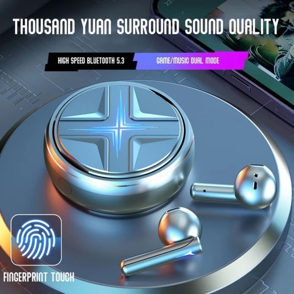 Беспроводные TWS Earphone наушники SP31 с подсветкой в металлическом кейсе 1940852534 фото