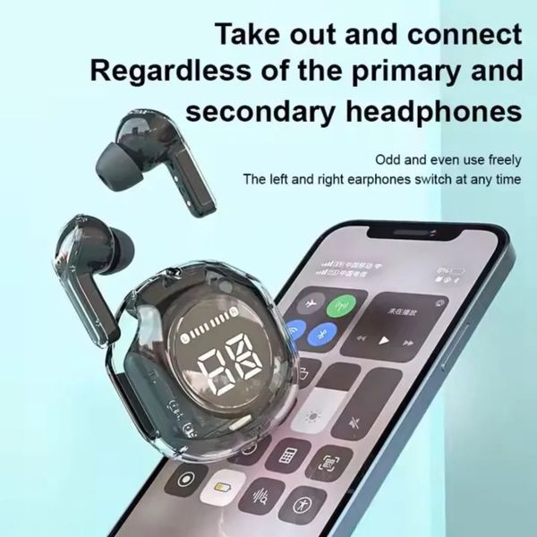 Бездротові bluetooth навушники TWS Ultrapods Max Air39 , прозорий дизайн 2830653693 фото
