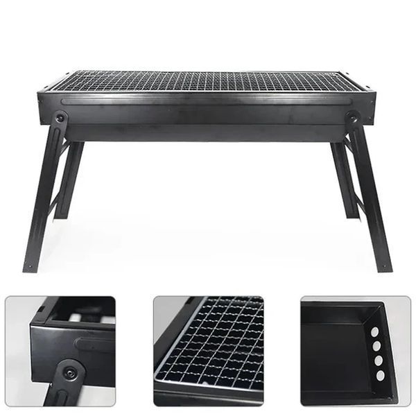 Портативный гриль BauTech для барбекю складной дорожной 60x22x32 см 3017752417 фото
