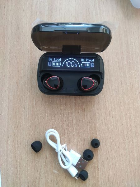 Бездротові навушники блютуз (bluetooth) True Wireless M10 Black 1448494782 фото
