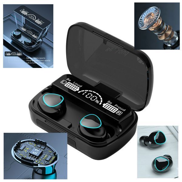 Бездротові навушники блютуз (bluetooth) True Wireless M10 Black 1448494782 фото